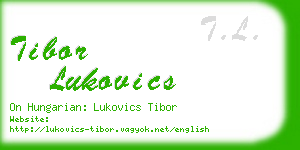 tibor lukovics business card